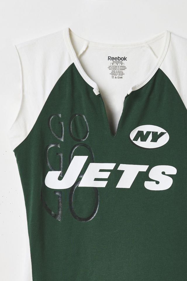 Vintage By Thrift Like A Girl New York Jets Jersey Baby Tee #1