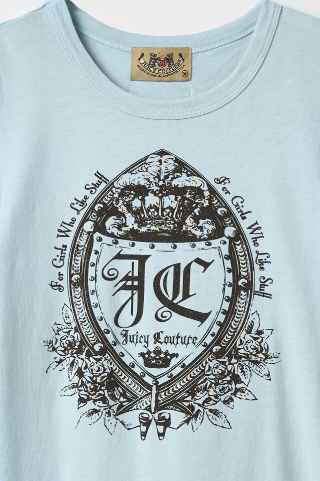 Vintage By Thrift Like A Girl Juicy Couture Crest Graphic Tee #1