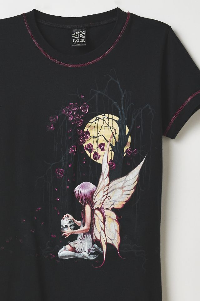 Vintage By Thrift Like A Girl Woodland Fairy Graphic Tee #1
