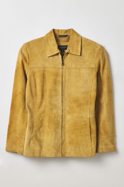 Vintage By Thrift Like A Girl Banana Leather Chore Jacket