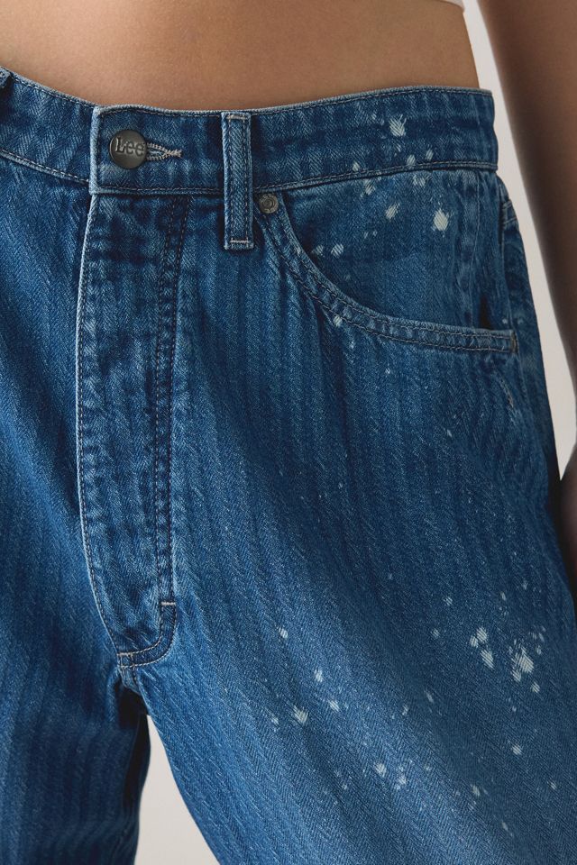 Lee Button-Fly Crop High-Rise Loose Jeans #5