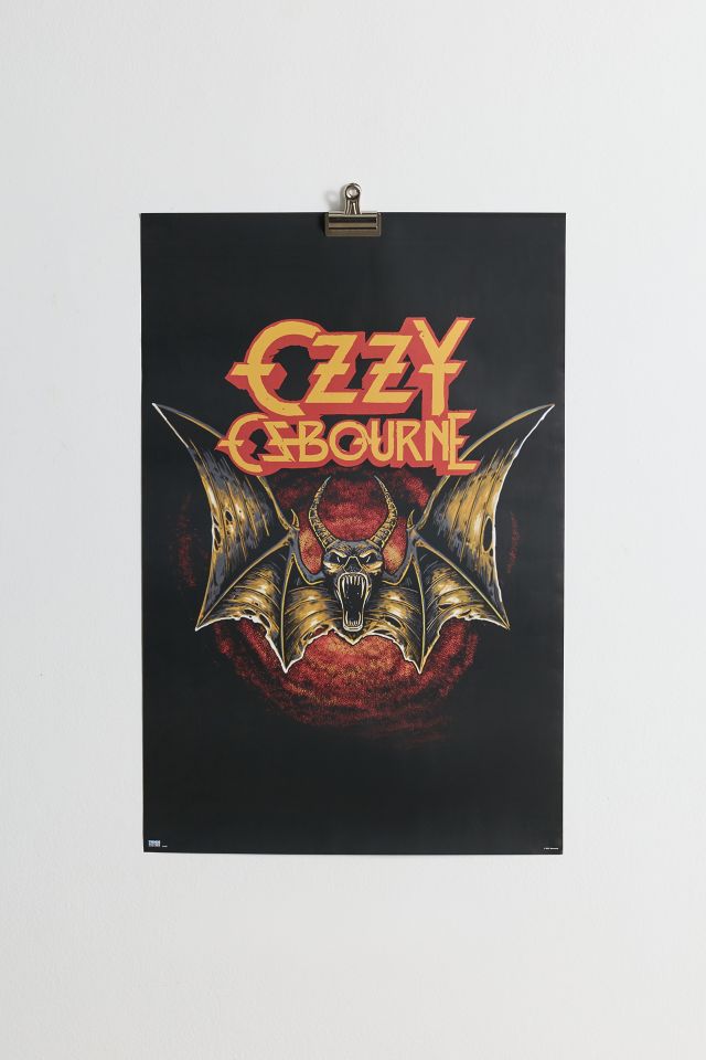 Ozzy Osbourne Bat Frameless Poster #1