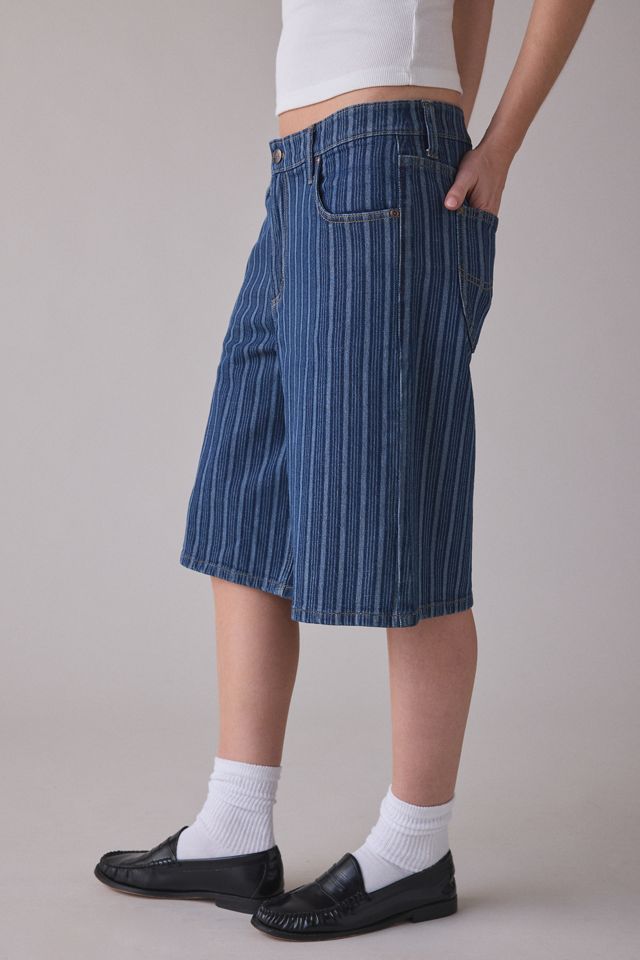 Lee Sonic Speed Stripe Long Denim Shorts #2