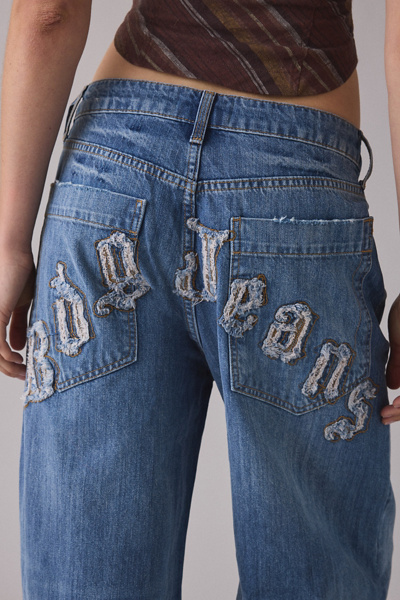 BDG Jaya Back Graphic Baggy Boyfriend Jean