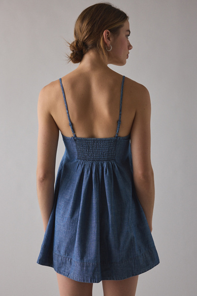 Kimchi Blue Smooth Sailing Pleated Flounce Mini Dress