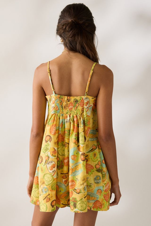 Kimchi Blue Smooth Sailing Pleated Flounce Babydoll Mini Dress | Urban  Outfitters