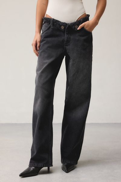 The Tales Oxford Rolled Waist Low-Rise Relaxed Jeans