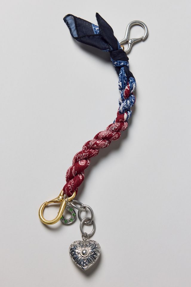 Heart Charm Bandana Bag Chain #1