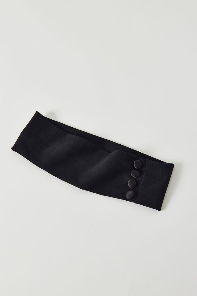 Buttoned Headwrap Soft Headband #1