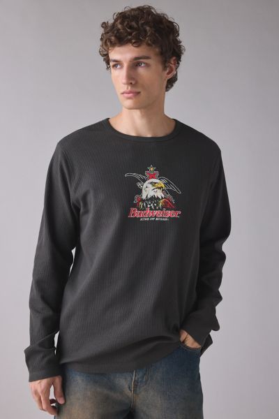 Budweiser Logo Graphic Thermal Long Sleeve Tee