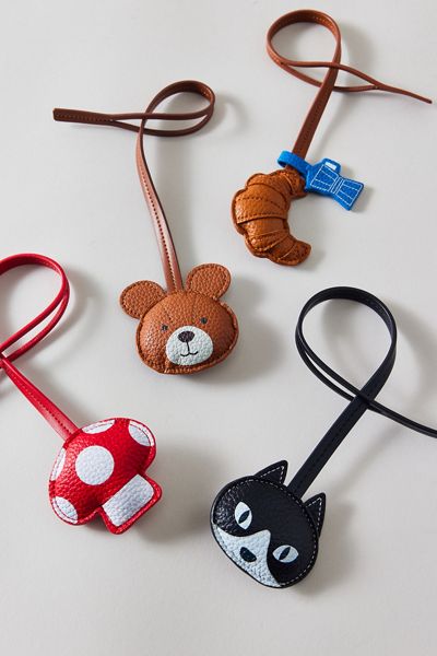 Icon Puffy Faux Leather Bag Charm