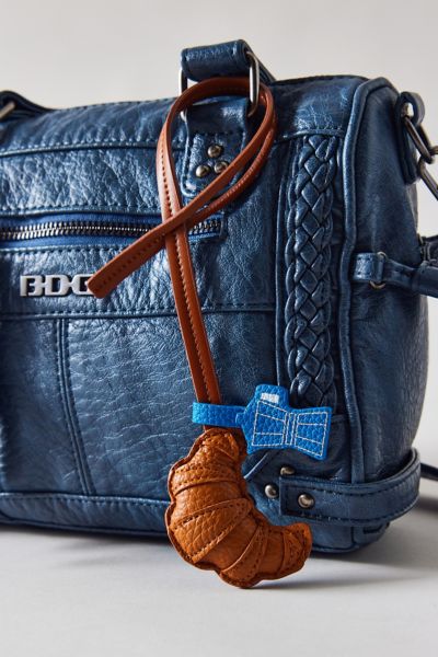 Urban Outfitters Icon Puffy Faux Leather Bag Charm In Croissant, Women's At  In Brown