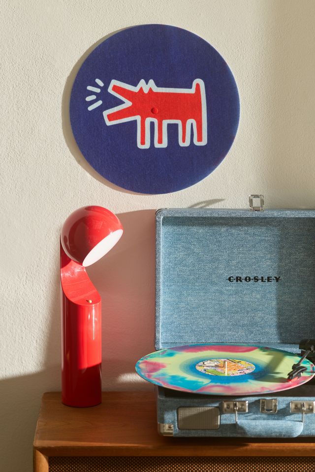 Keith Haring Barking Dog and Dancing Dog Group Turntable Slipmat #1