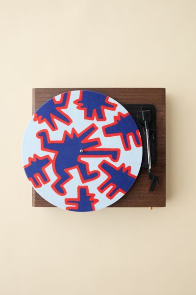 Keith Haring Barking Dog and Dancing Dog Group Turntable Slipmat