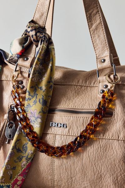 Urban Outfitters Chunky Tort Acetate Bag Chain In Brown, Women's At  In Brown