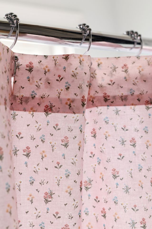 Rideau de douche à motif floral ditsy #2