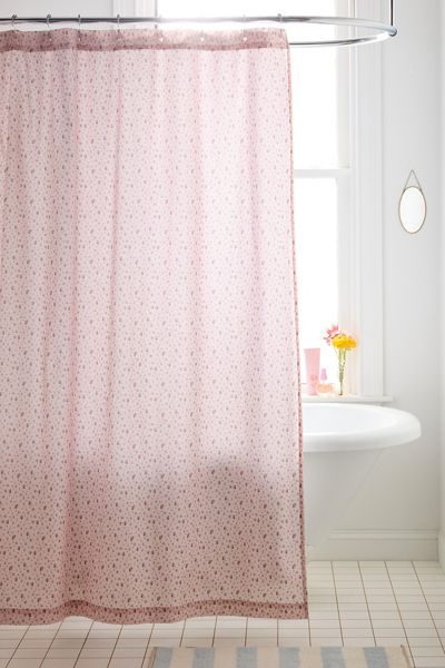 Rideau de douche à motif floral ditsy