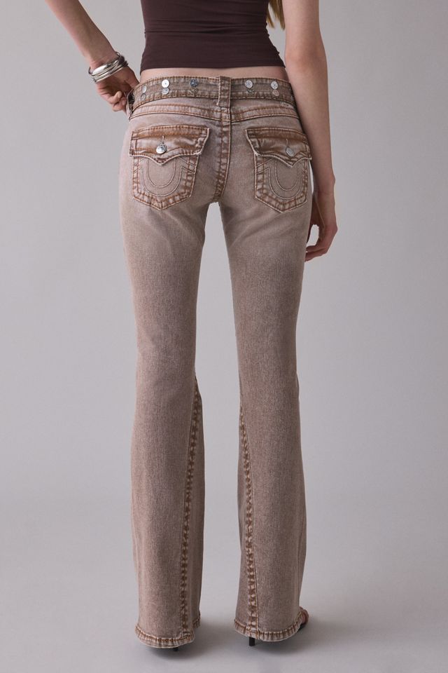 True Religion Joey Belted Big T Low-Rise Flare Jeans #3
