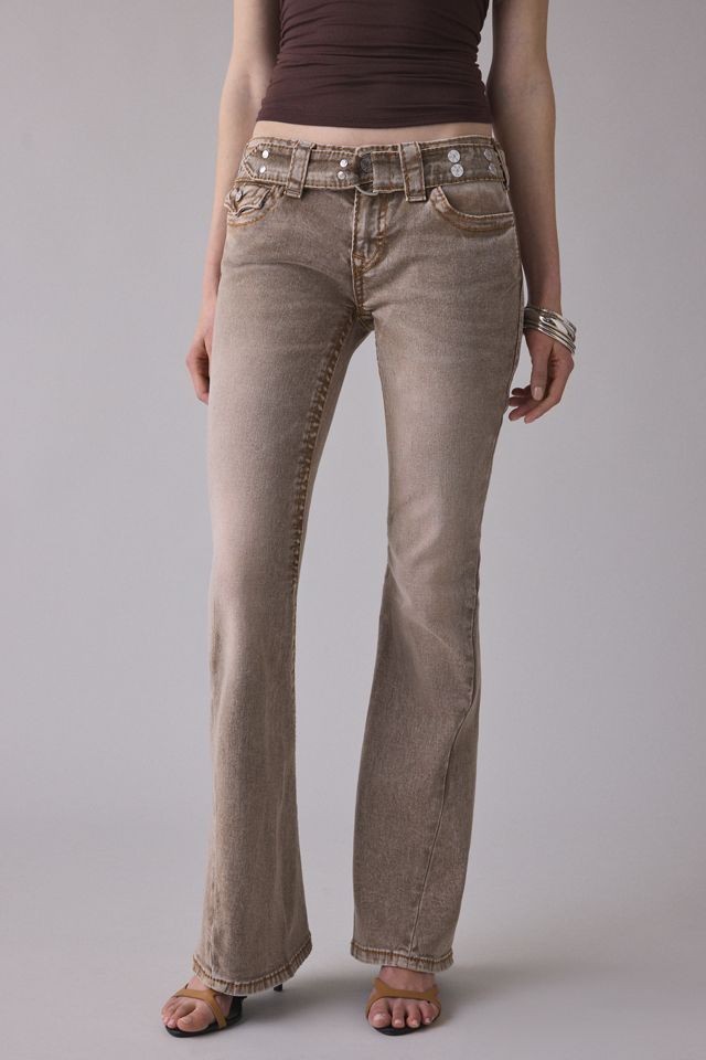 IO着用　TRUE RELIGION JOEY BIG T 29×33 True Religion Joey Belted Big T Low-Rise Flare Jeans | Urban