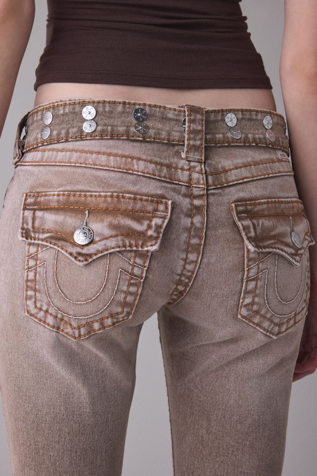 IO着用　TRUE RELIGION JOEY BIG T 29×33 True Religion Joey Belted Big T Low-Rise Flare Jeans | Urban