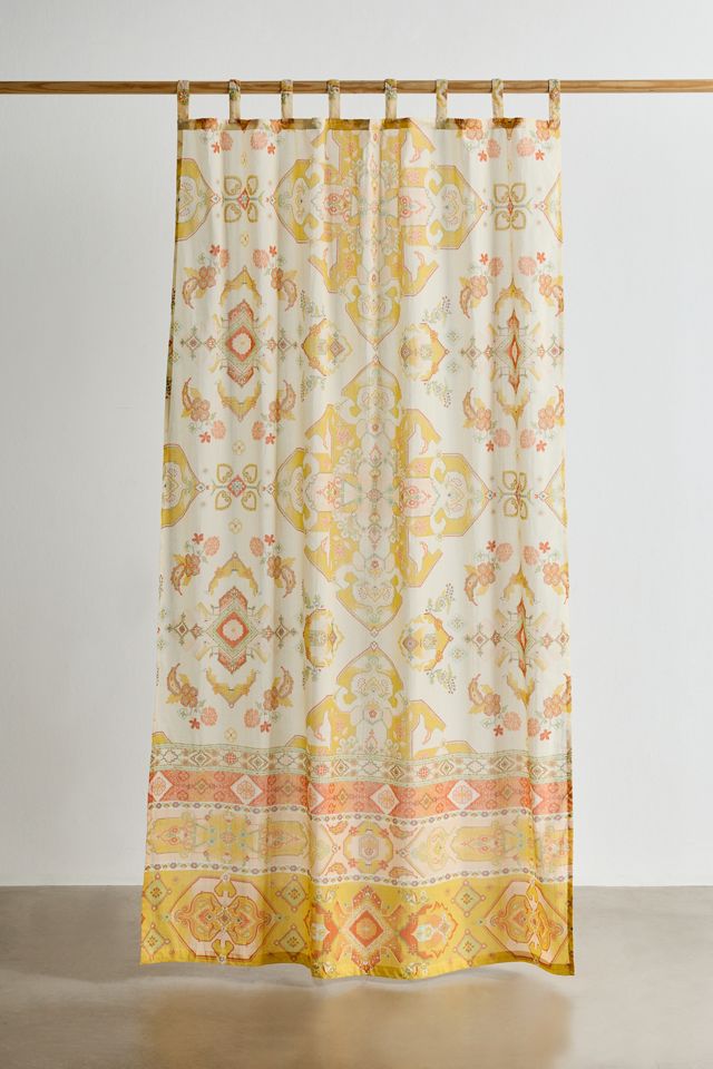Acacia Floral Medallion Patterned Window Panel #1