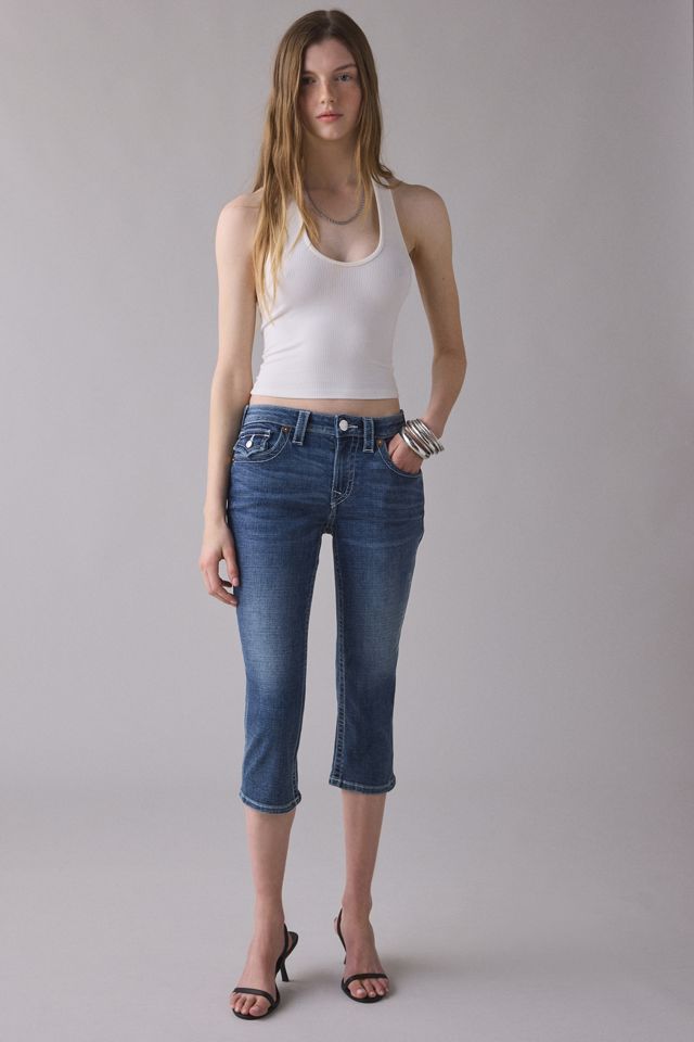 Jeans capri moulants à taille mi-haute Jennie Flap True Religion #4