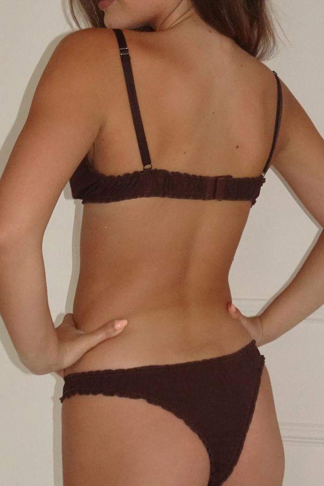 Motel Adrienne Ruffle Trim Thong #1