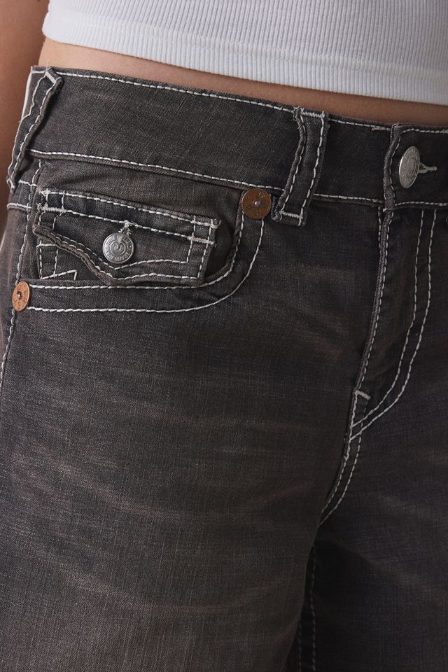 True Religion Big T Flap Baggy Denim Jorts #1