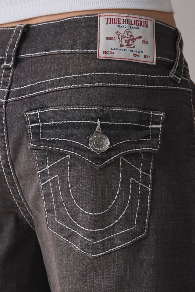 True Religion Big T Flap Baggy Denim Jorts #4