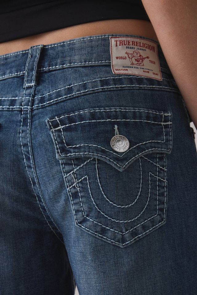 True Religion Big T Flap Baggy Denim Jorts #5