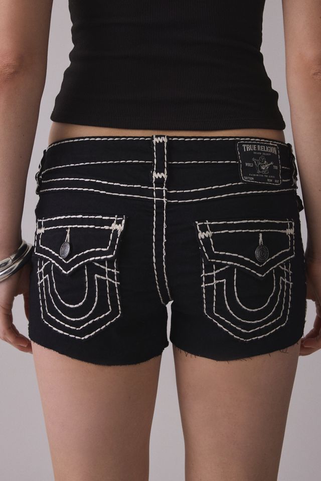 Short en denim Joey Super T Flap taille basse True Religion #2