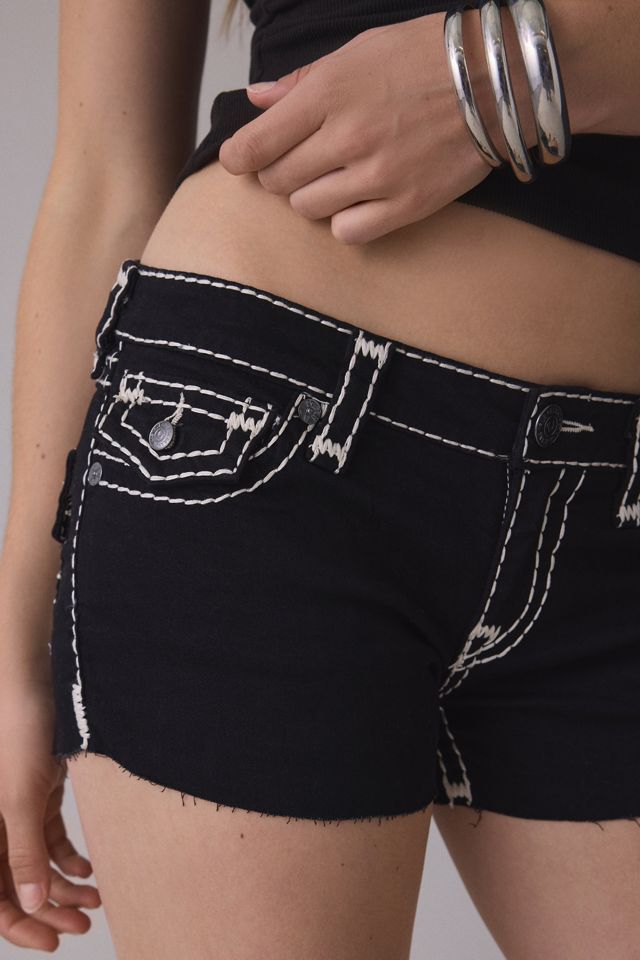Short en denim Joey Super T Flap taille basse True Religion #4