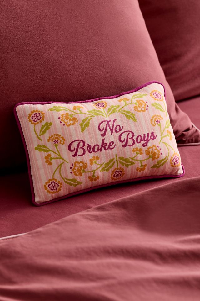 Printed Novelty Text Micro Mini Bolster Pillow #2