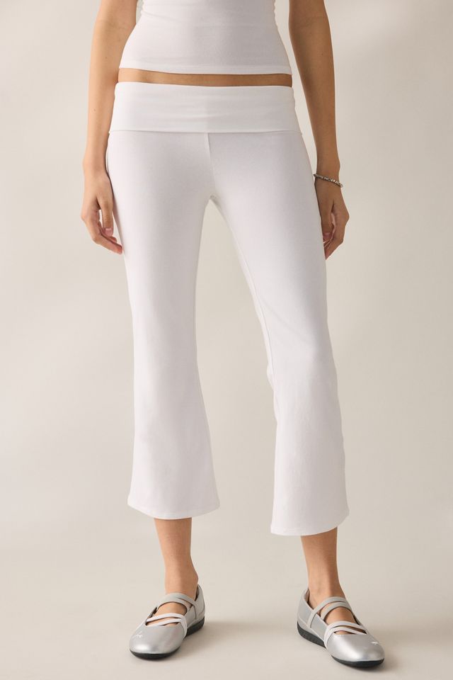 Out From Under Bec Cropped Foldover Kick Flare Pants #1