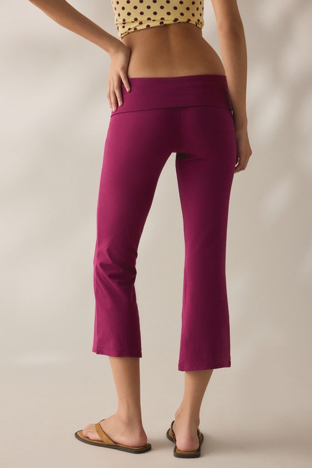 Out From Under Bec Cropped Foldover Kick Flare Pants #3