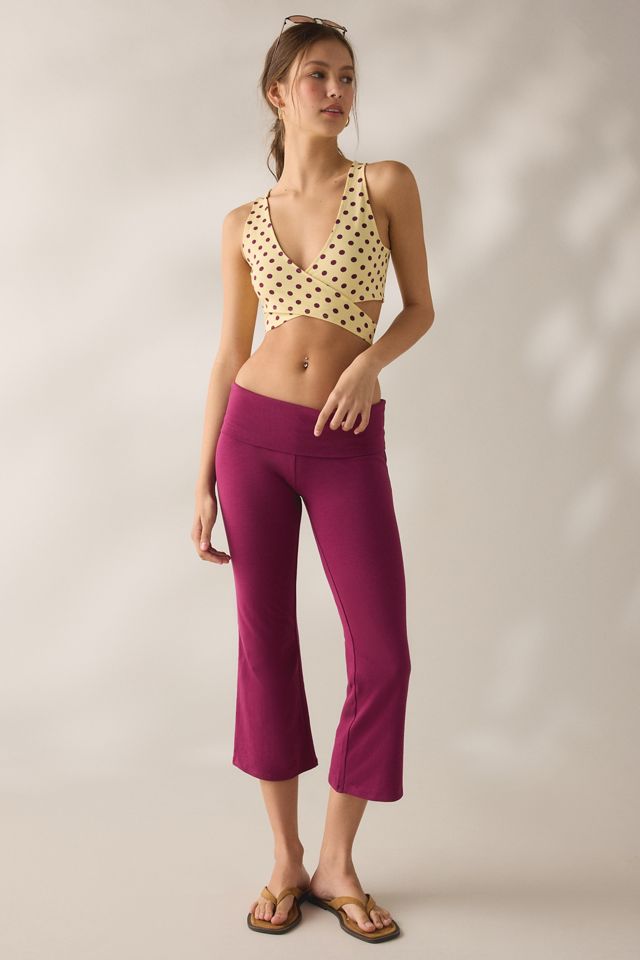 Out From Under Bec Cropped Foldover Kick Flare Pants #4