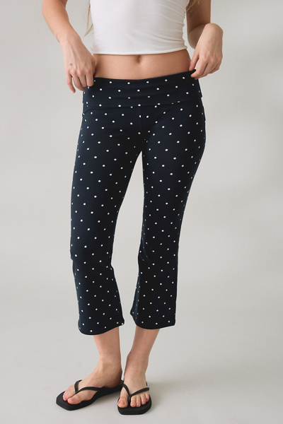Out From Under Bec Cropped Foldover Kick Flare Pants