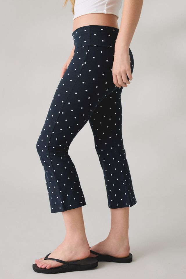 Out From Under Bec Cropped Foldover Kick Flare Pants #1