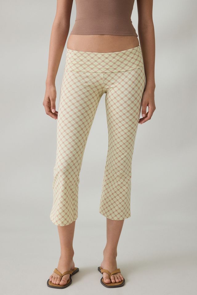 Out From Under Bec Cropped Foldover Kick Flare Pants #1