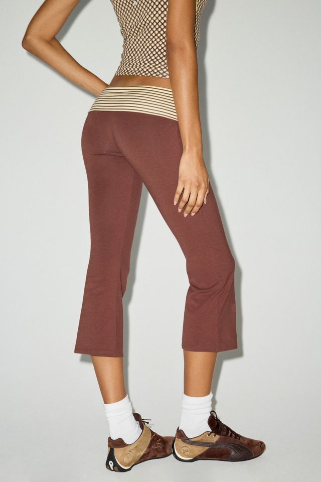 Out From Under Bec Cropped Foldover Kick Flare Pants #4