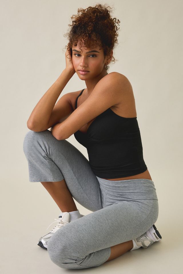 Out From Under Bec Cropped Foldover Kick Flare Pants #1