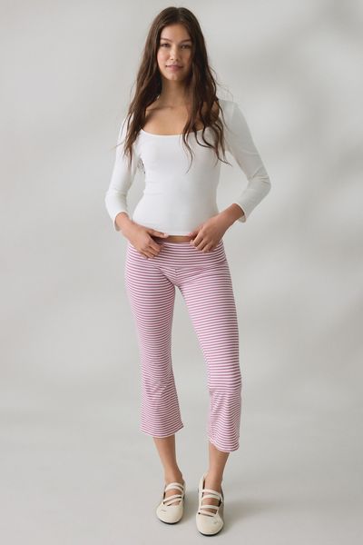 Out From Under Bec Cropped Foldover Kick Flare Pants