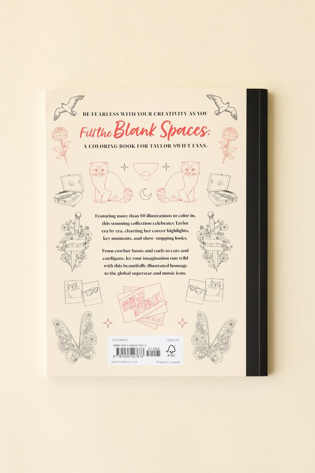 Fill The Blank Spaces: A Coloring Book For Taylor Swift Fans By OH! Life #5