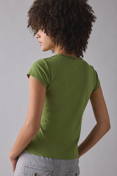 BDG Watercolor Flower Graphic Short Sleeve Spill The Tee