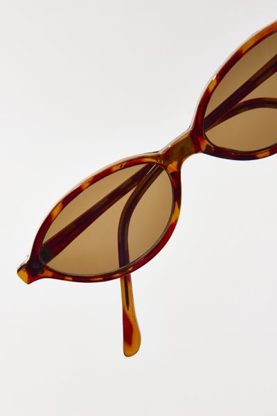 Vintage By UO Super Tortoise Oval Sunglasses