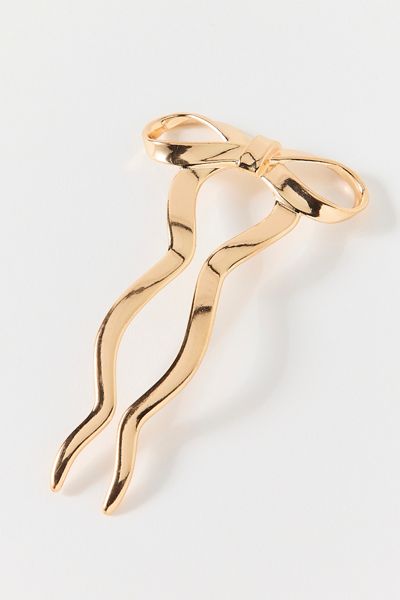 Lace Satin Hair Bow Barrette