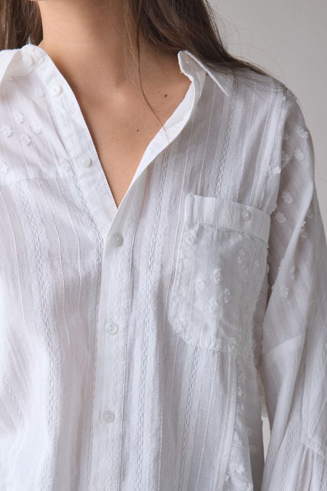 BDG Alex Oversized Cotton Button-Down Shirt #1