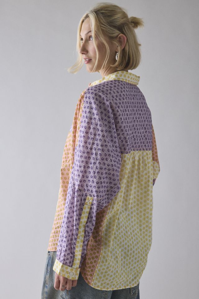 BDG Alex Oversized Cotton Button-Down Shirt #1