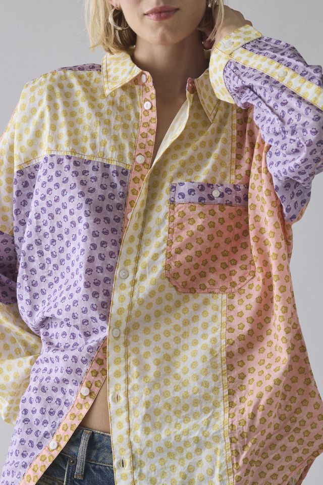 BDG Alex Oversized Cotton Button-Down Shirt #3