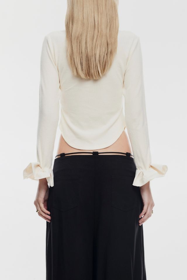 Lioness Belle Turtleneck Ruffle Long Sleeve Top #1